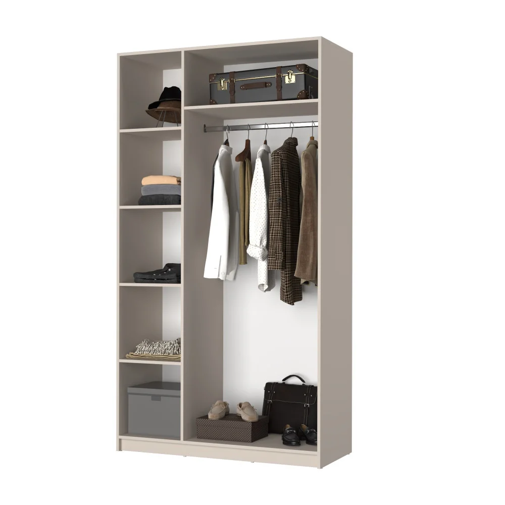 Шафа розпашна тридверна Оскар ДСП BL-B, стандарт 120x52x220 см Кашемір 5