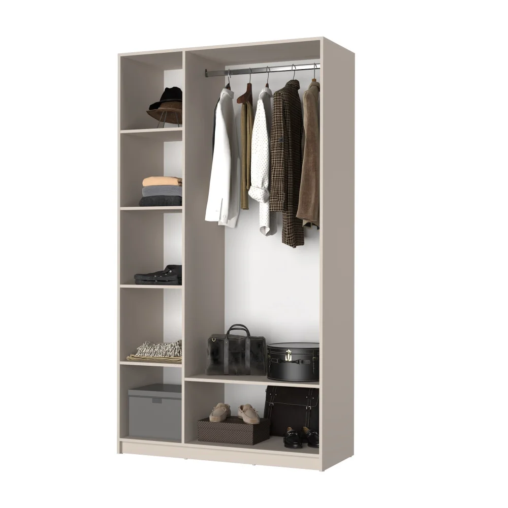 Шафа розпашна тридверна Оскар ДСП BL-B, стандарт 120x52x220 см Кашемір 3