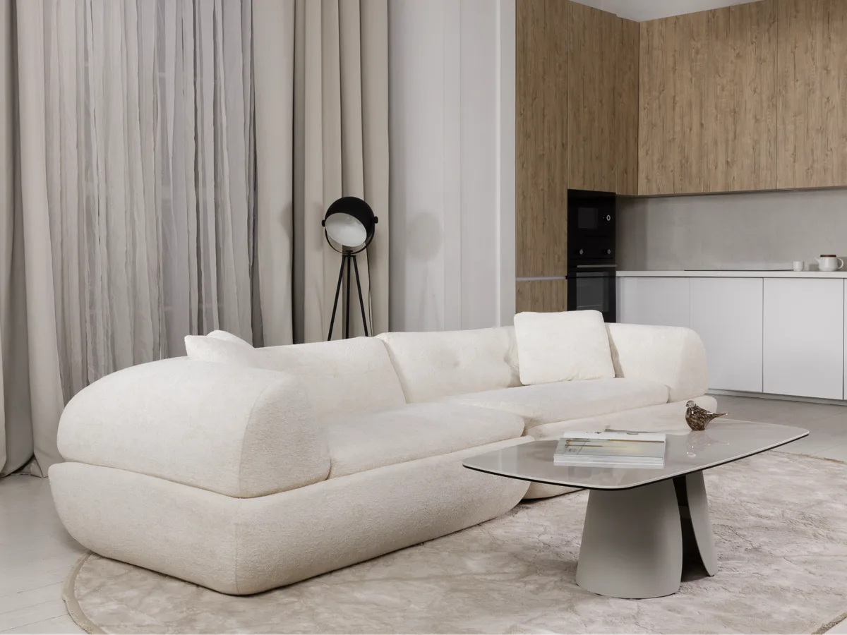 Журнальний стіл "Лунаріо" айворі онікс + айворі 9